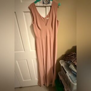 🆕⭐ Dress The Population Blush Pink Maxi Dress, worn once for bridesmaid dress